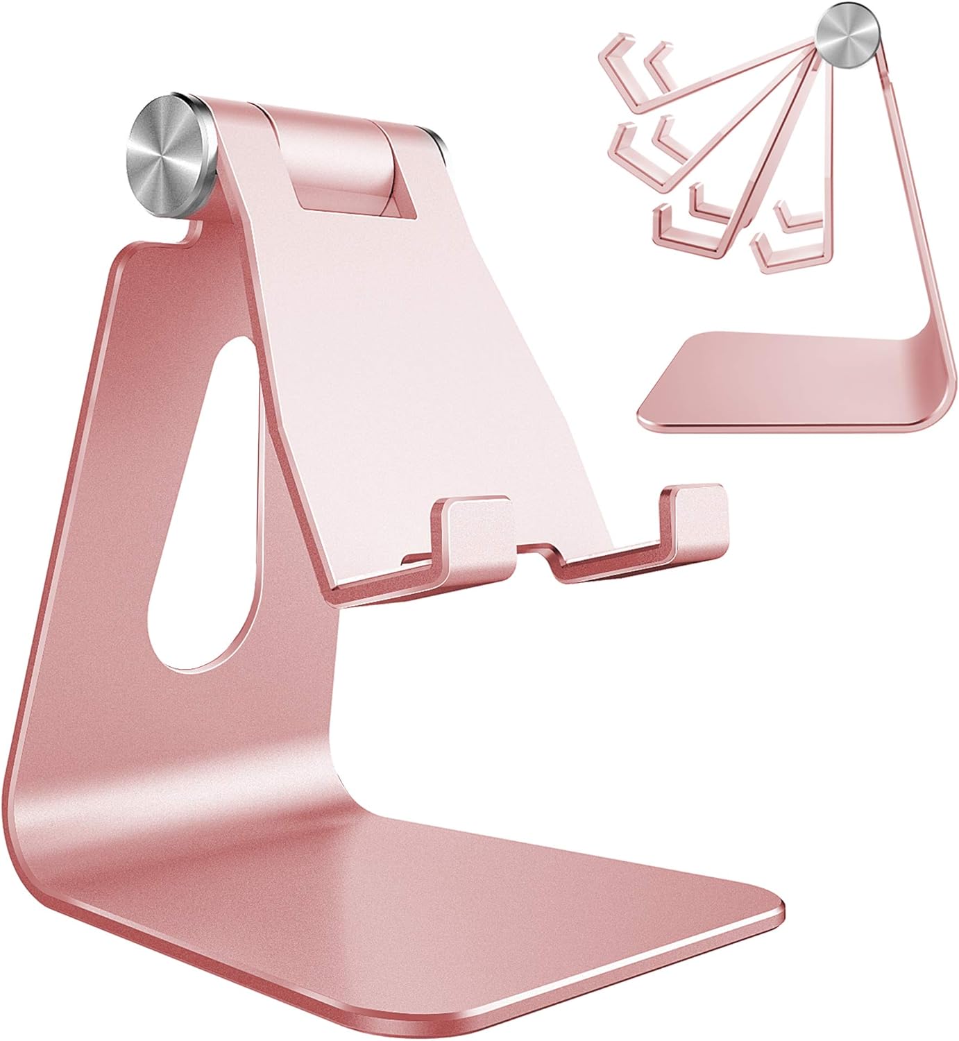Aluminium Desk Phone Stand — Adjustable Viewing Angle