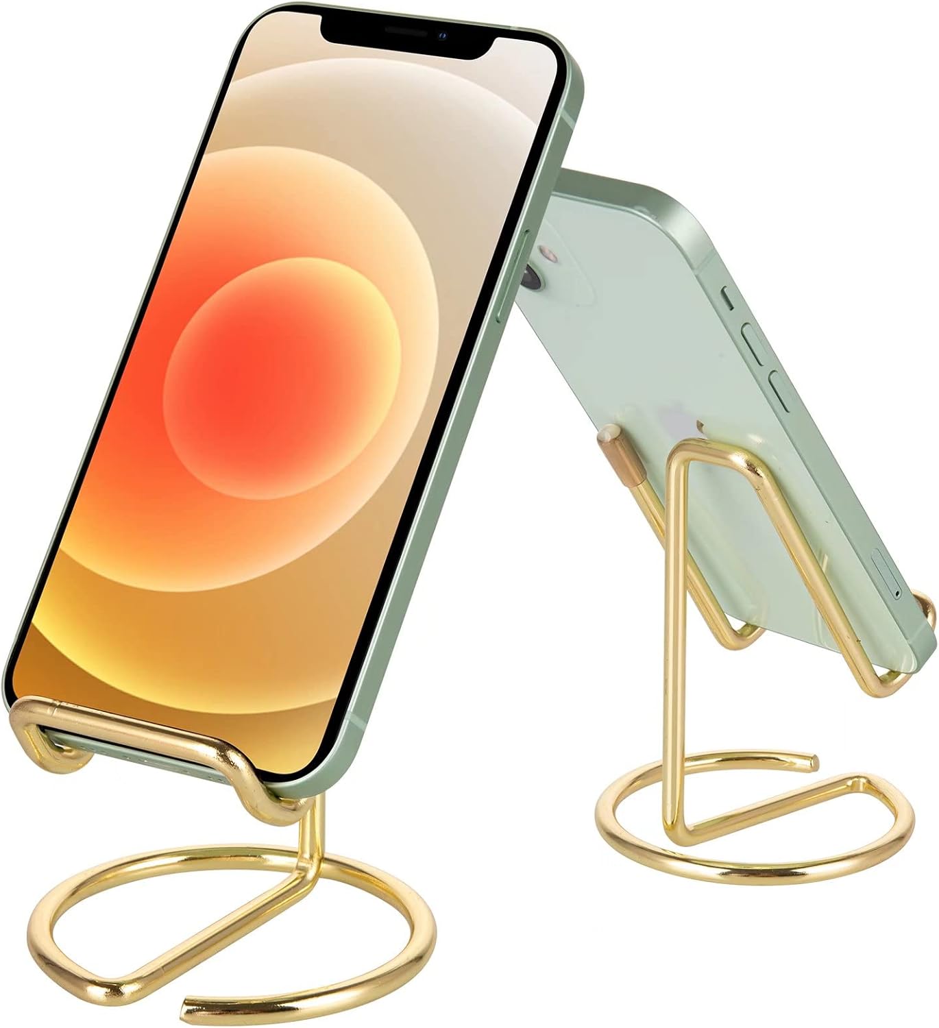 Desk Phone Stand — Metal, Gold Finish