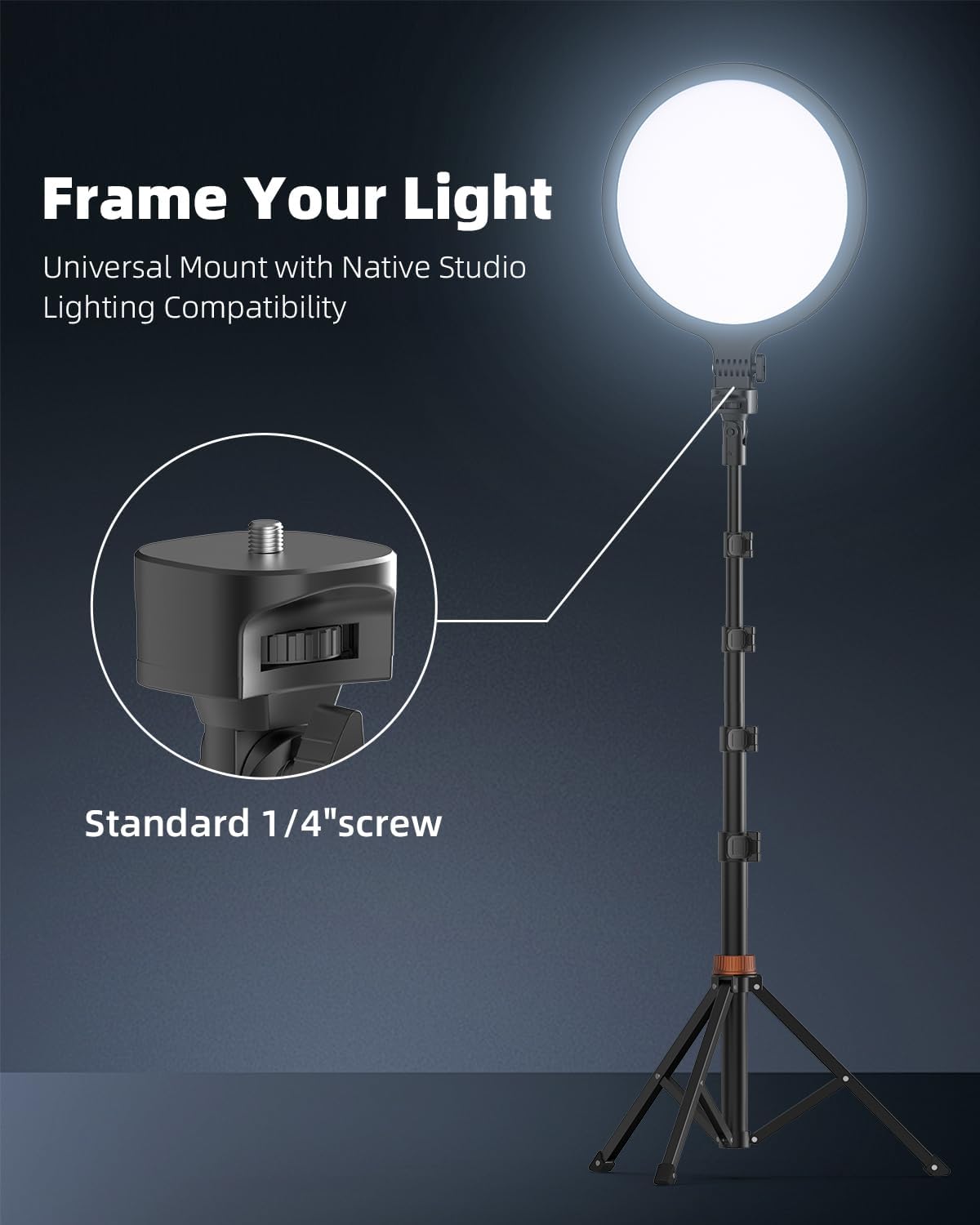 Phone Tripod — 66 in, Extendable, with Remote and Stand