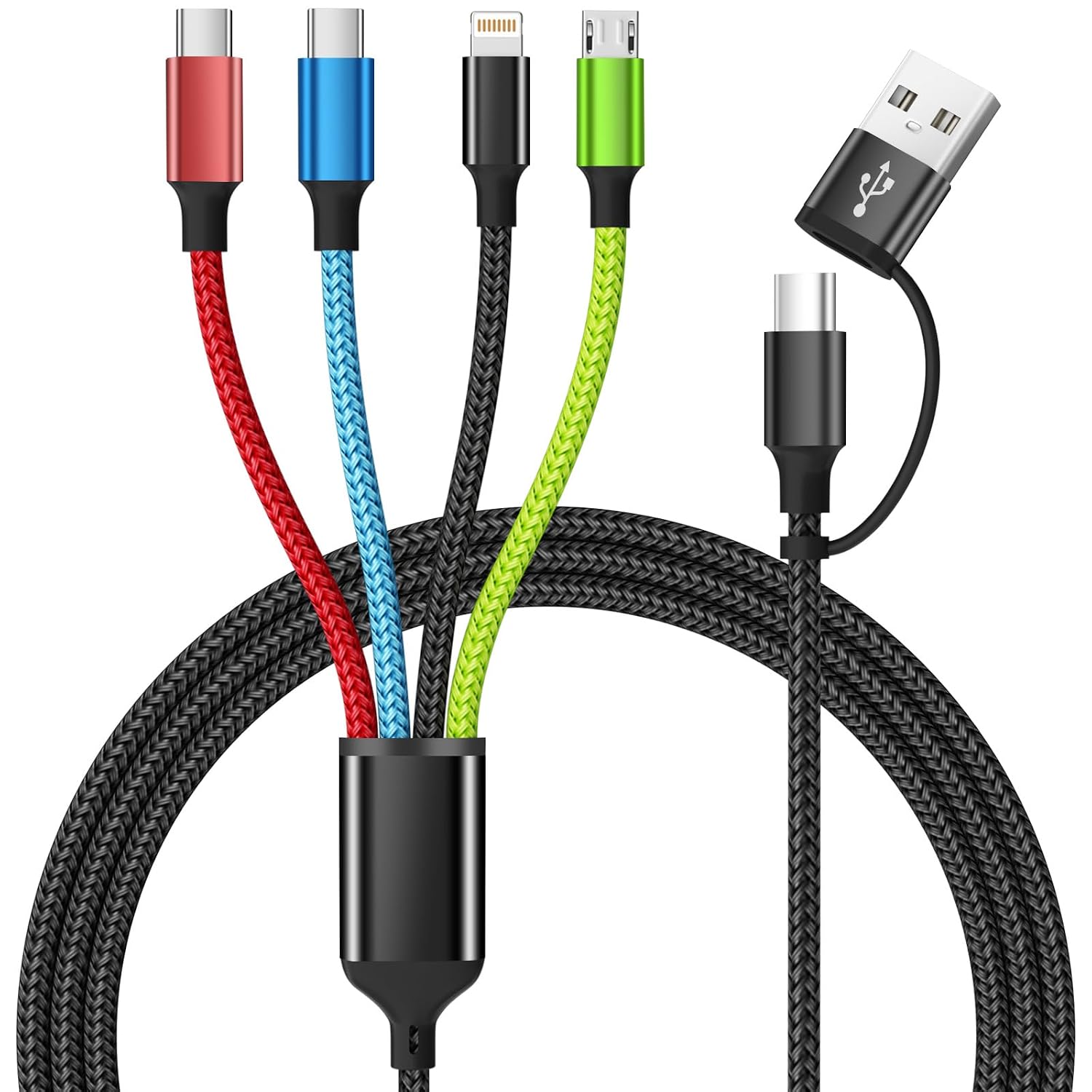 4-in-1 Multi Charging Cable — 2 Pack, 1.5 m