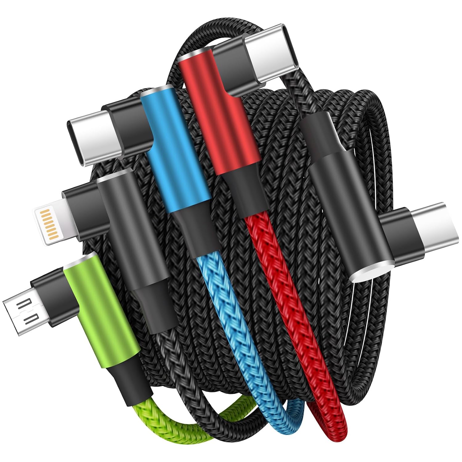 4-in-1 Multi Charging Cable — 2 Pack, 1.5 m