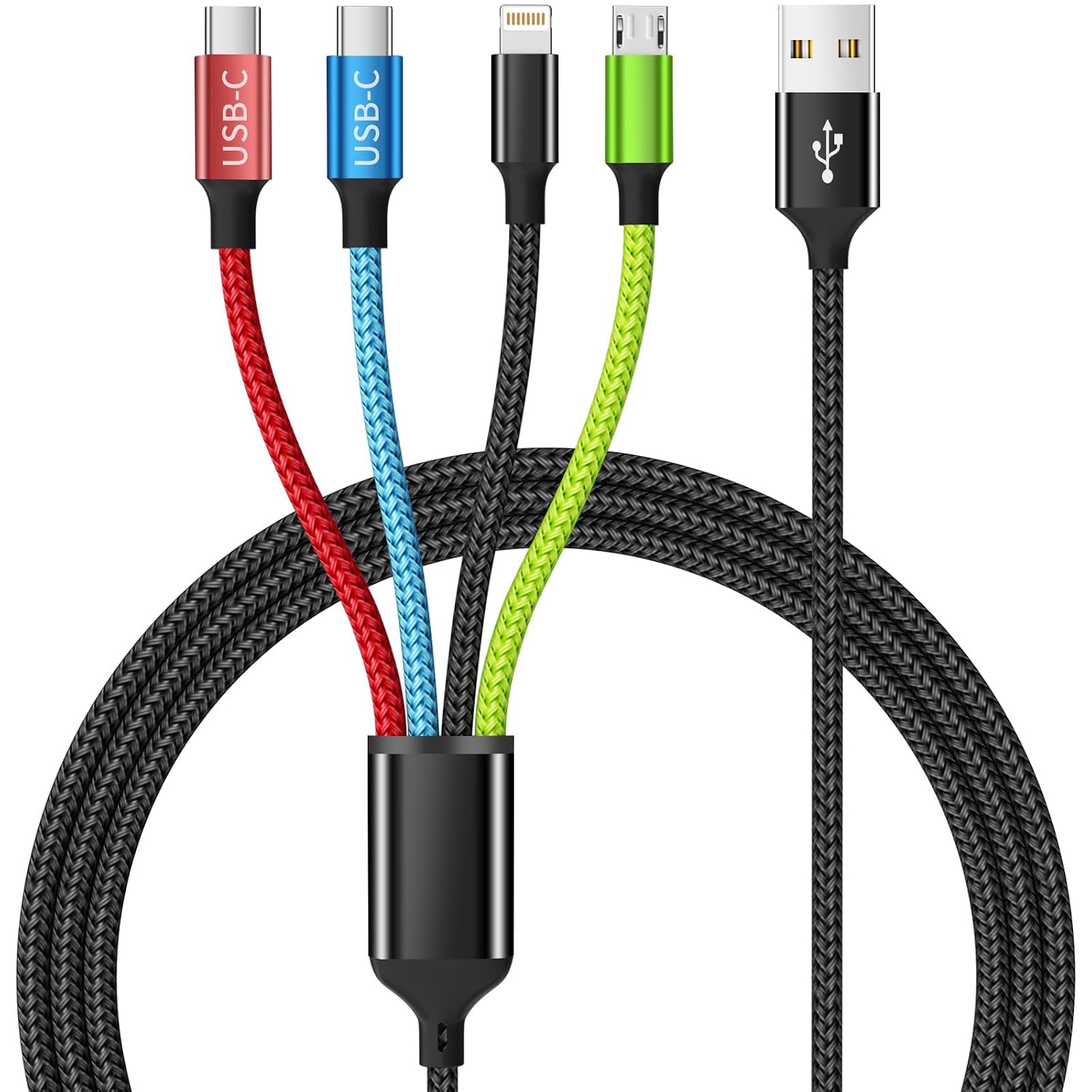 4-in-1 Multi Charging Cable — 2 Pack, 1.5 m