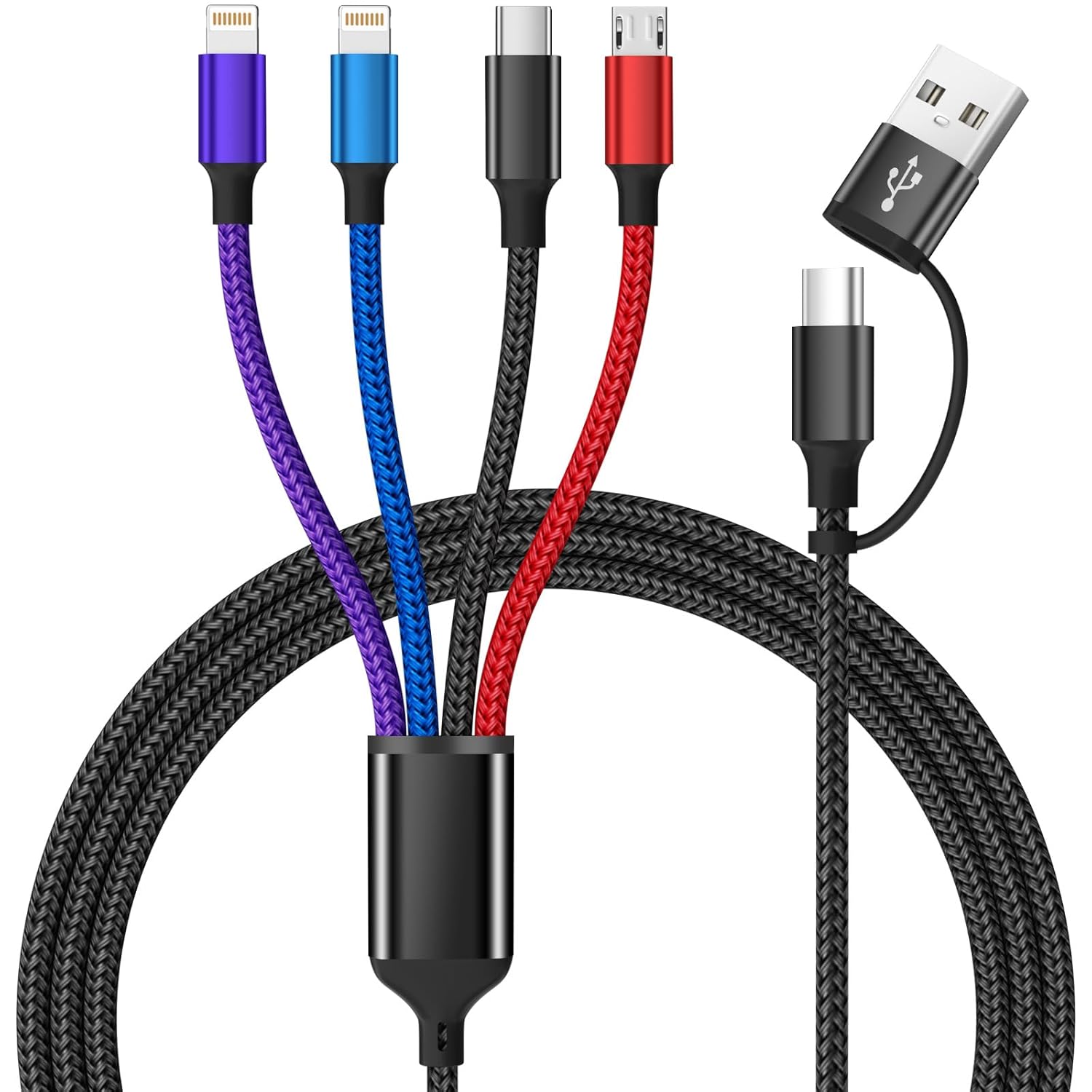 4-in-1 Multi Charging Cable — 2 Pack, 1.5 m