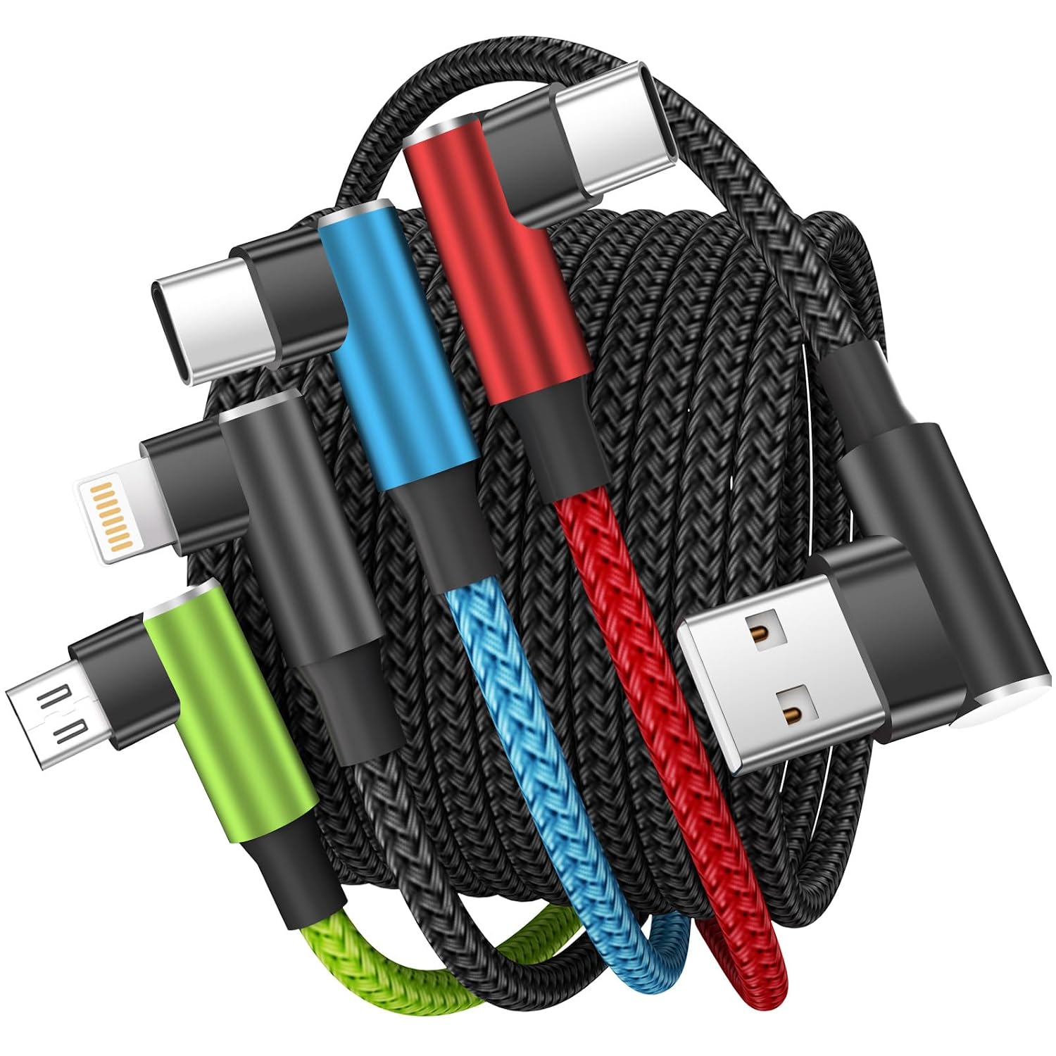 4-in-1 Multi Charging Cable — 2 Pack, 1.5 m