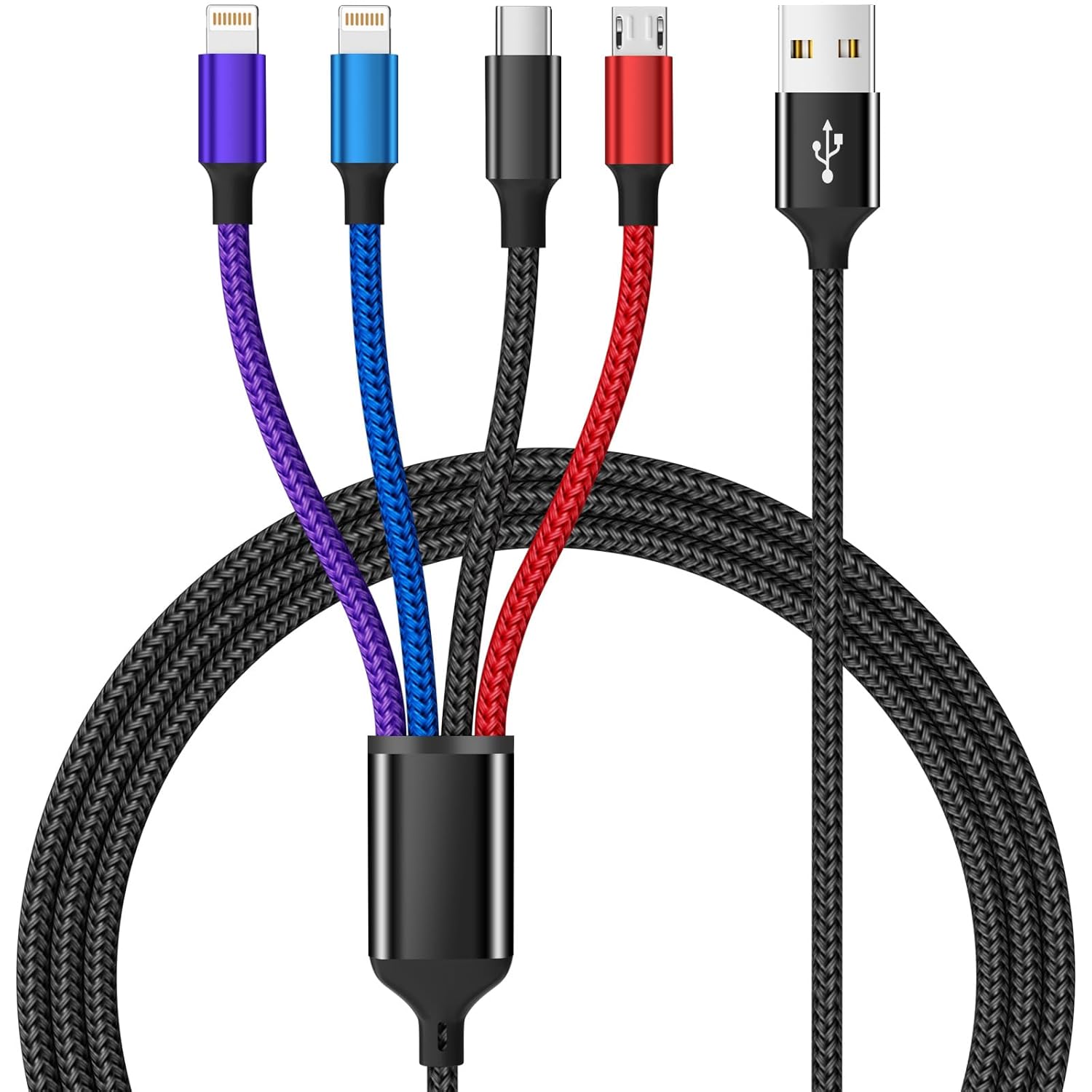 4-in-1 Multi Charging Cable — 2 Pack, 1.5 m