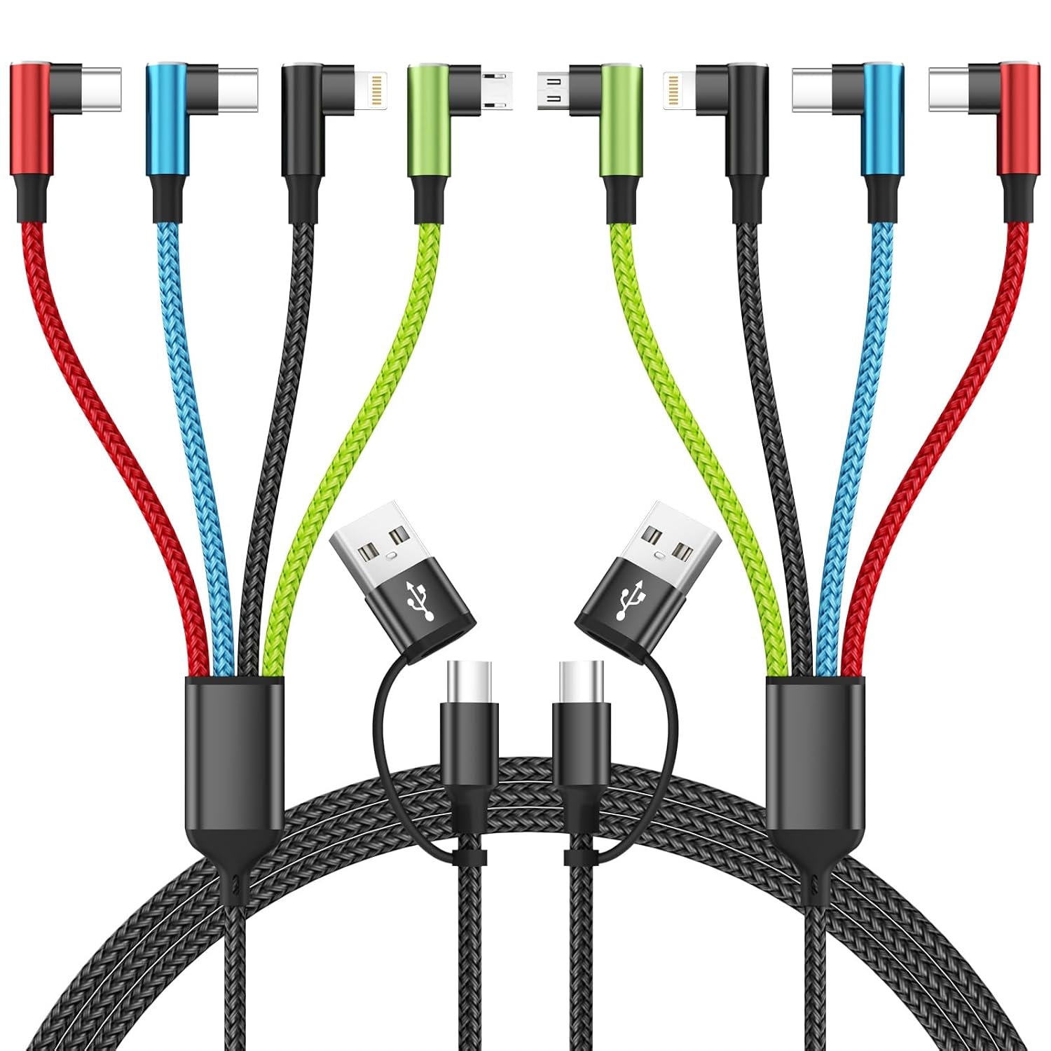 4-in-1 Multi Charging Cable — 2 Pack, 1.5 m
