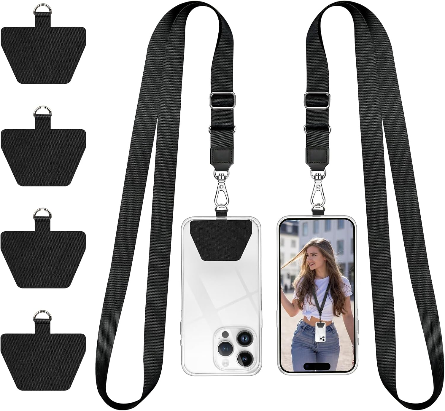 Universal Phone Neck Strap — Adjustable, for Case, Keys and ID