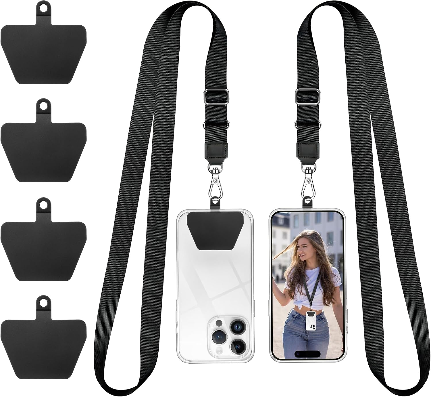 Universal Phone Neck Strap — Adjustable, for Case, Keys and ID