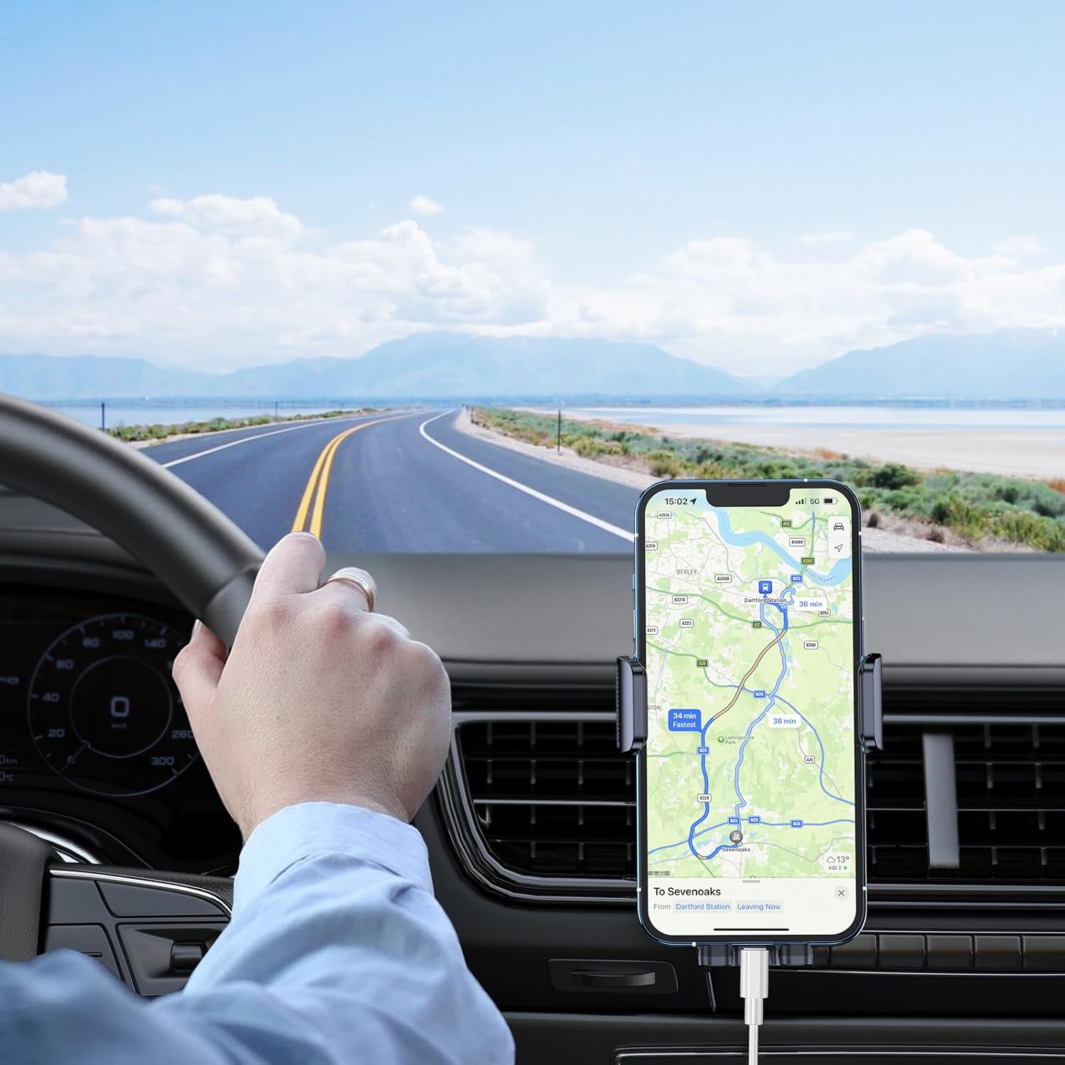 Air Vent Car Phone Mount — Stable Clamp