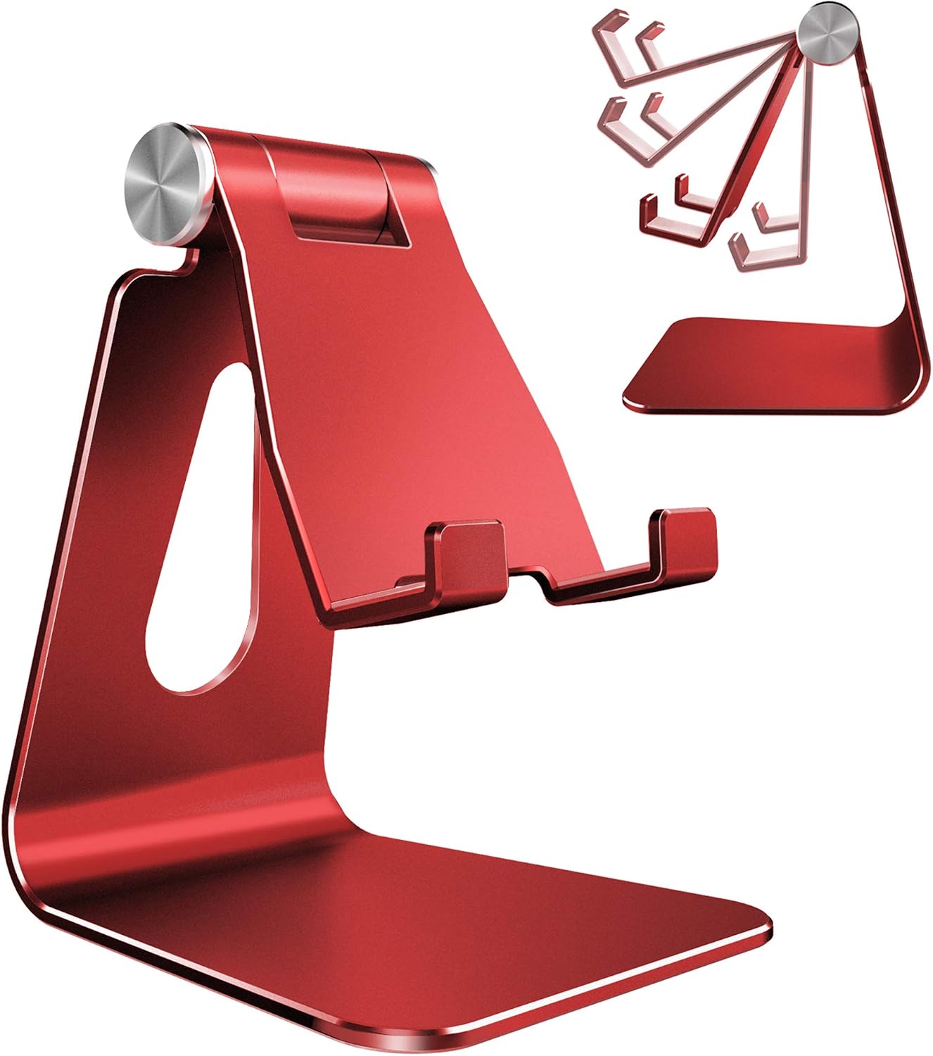 Aluminium Desk Phone Stand — Adjustable Viewing Angle