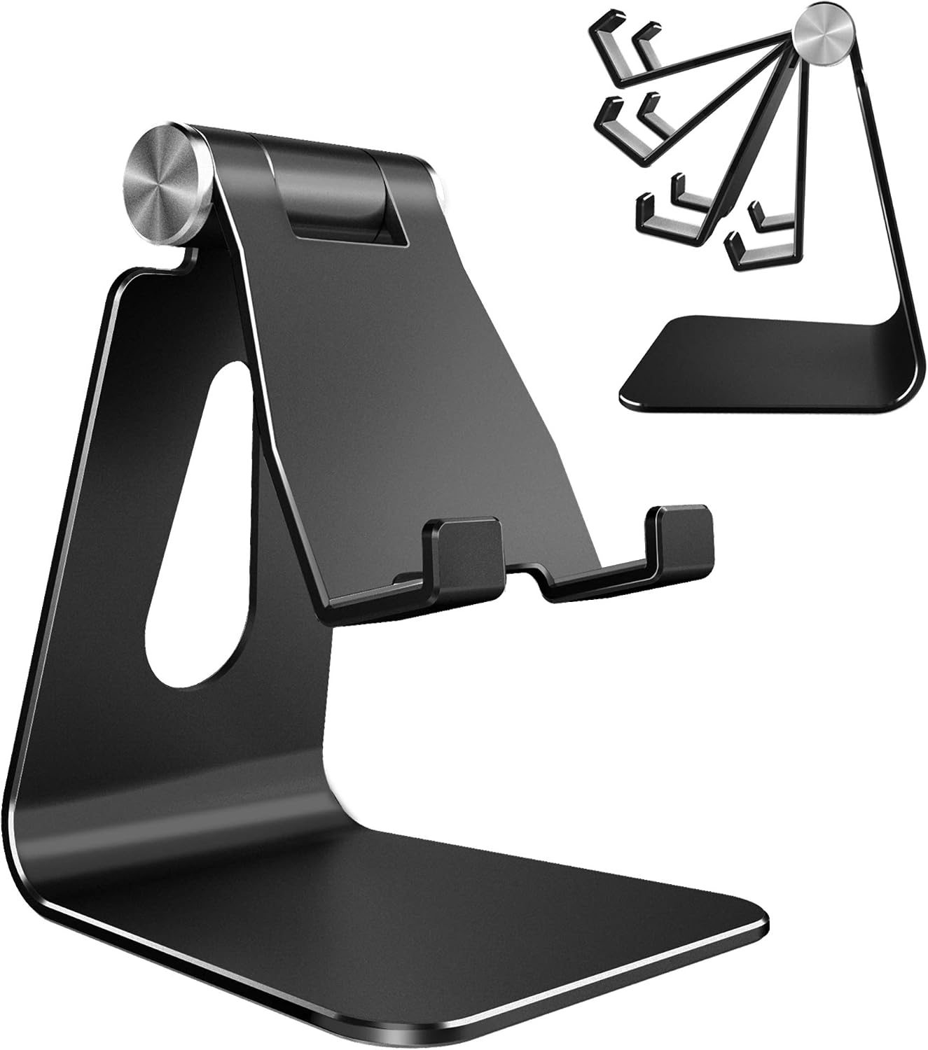 Aluminium Desk Phone Stand — Adjustable Viewing Angle
