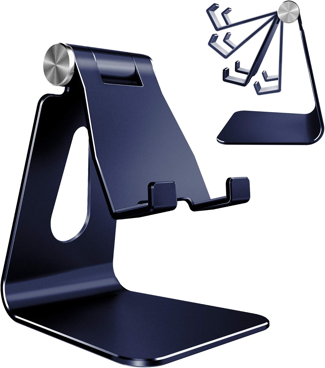 Aluminium Desk Phone Stand — Adjustable Viewing Angle