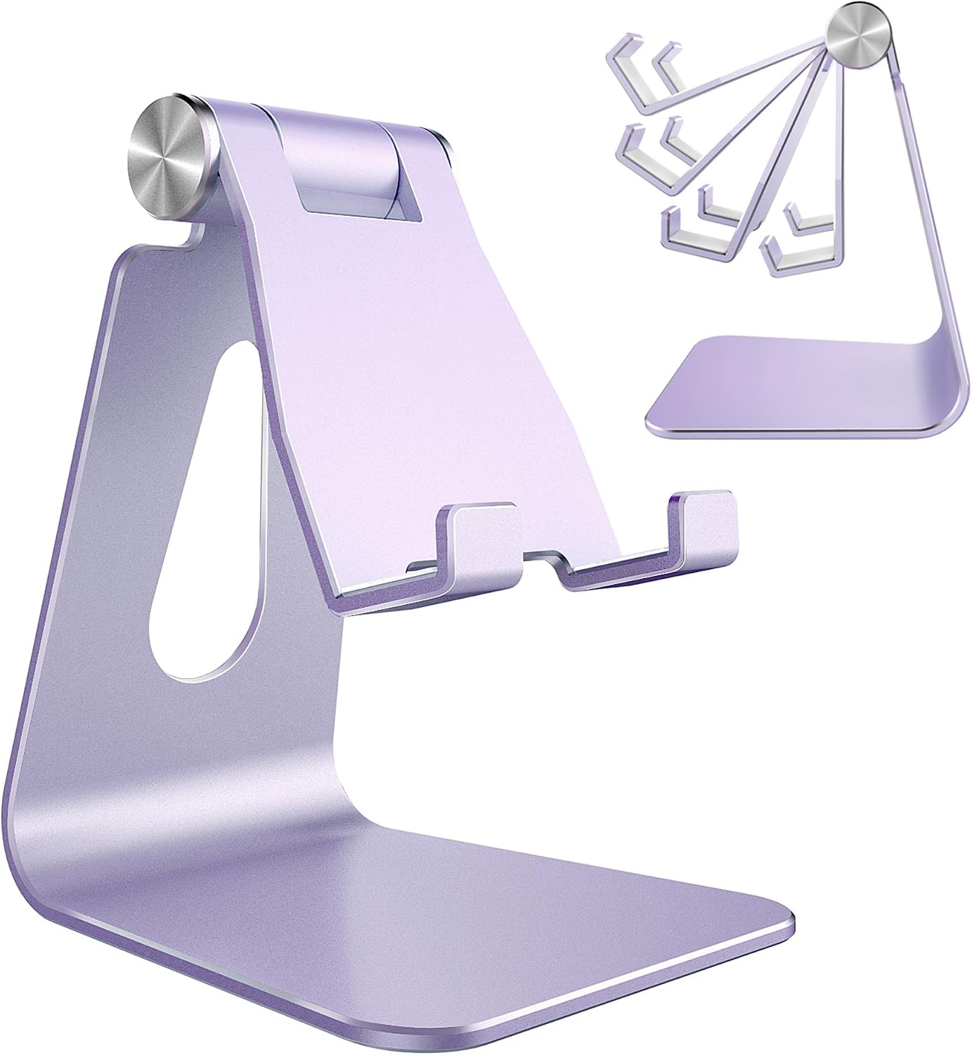 Aluminium Desk Phone Stand — Adjustable Viewing Angle
