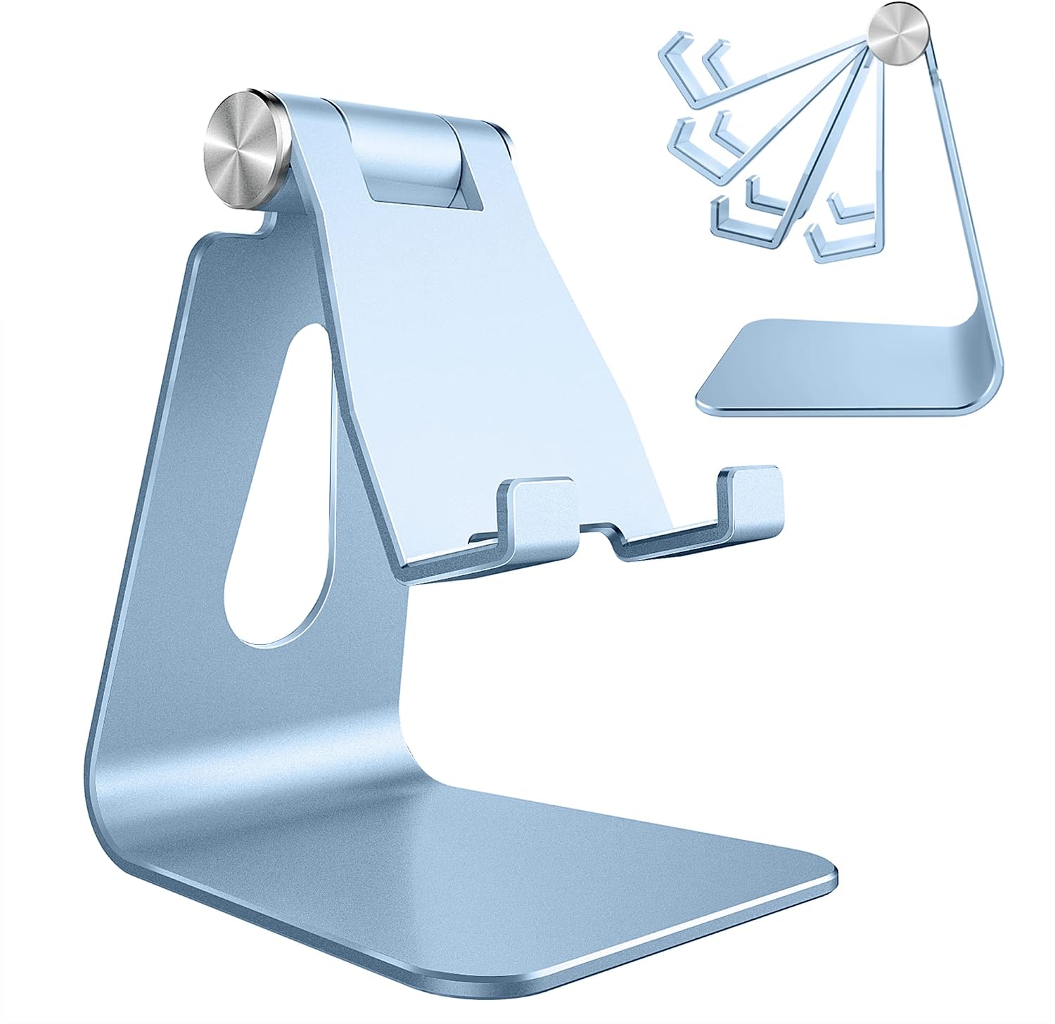 Aluminium Desk Phone Stand — Adjustable Viewing Angle