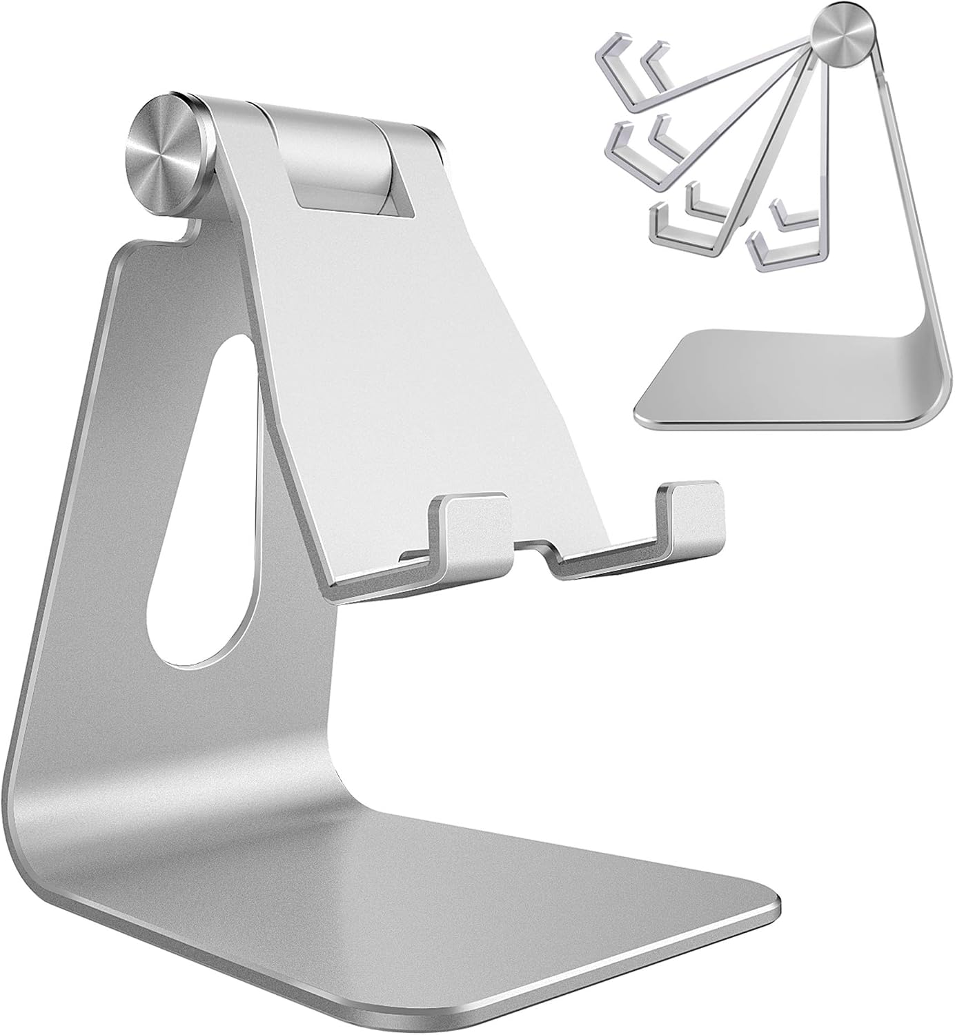 Aluminium Desk Phone Stand — Adjustable Viewing Angle