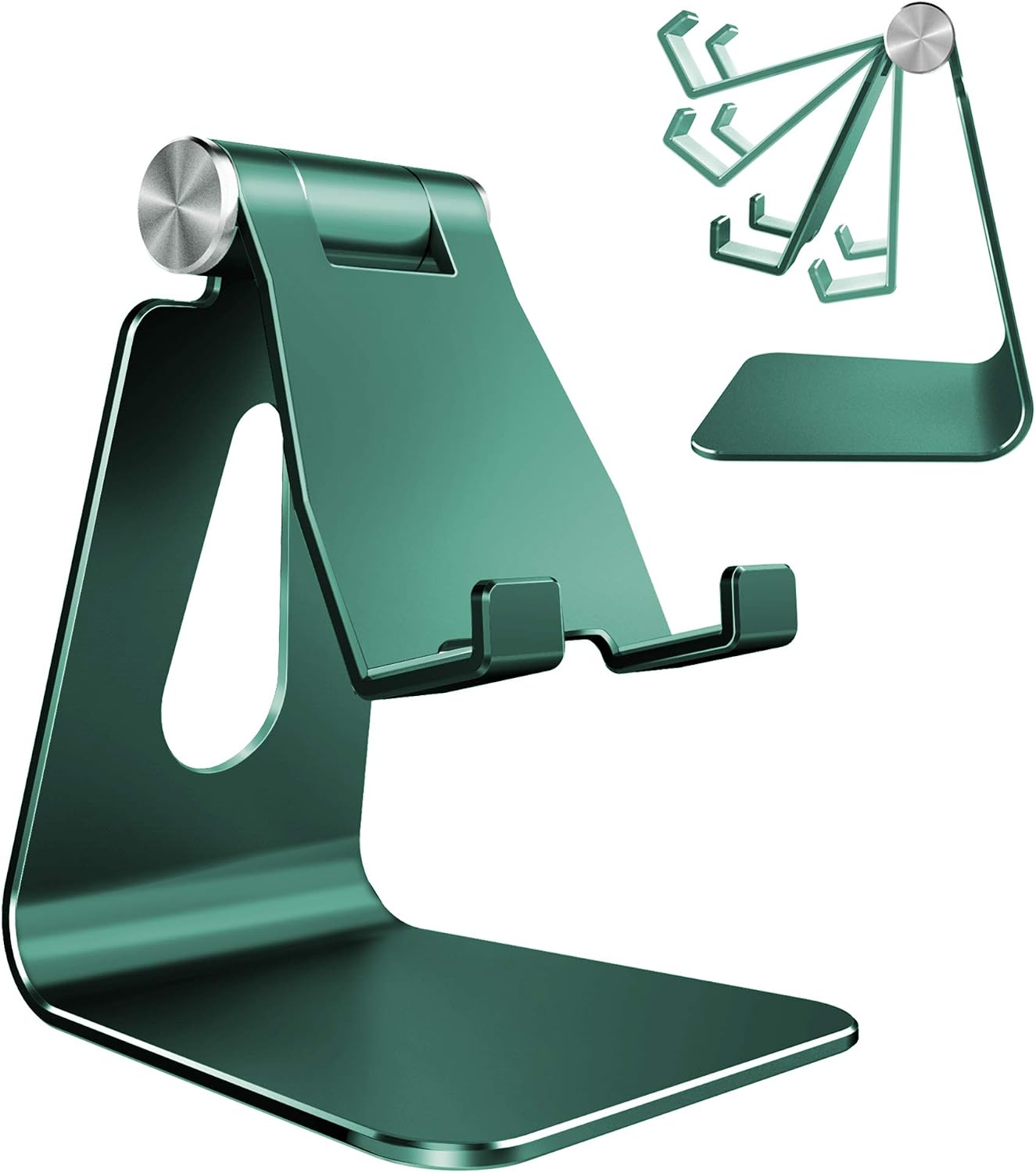 Aluminium Desk Phone Stand — Adjustable Viewing Angle