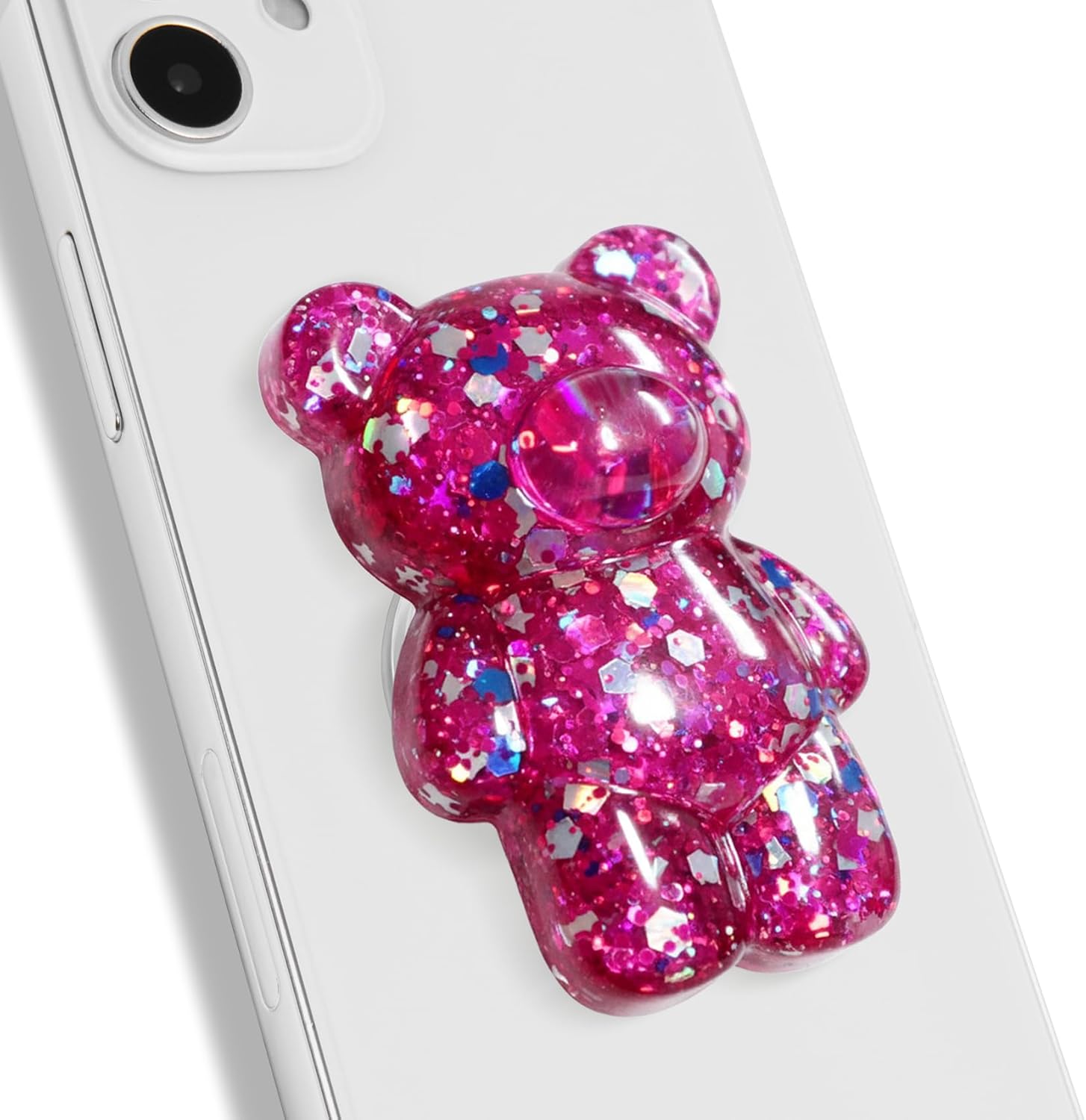 Magnetic Collapsible Phone Grip — 3D Gummy Bear Style