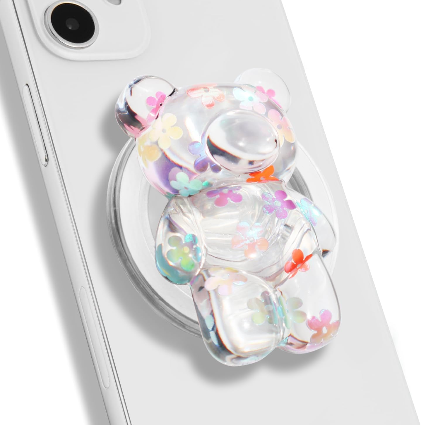 Magnetic Collapsible Phone Grip — 3D Gummy Bear Style
