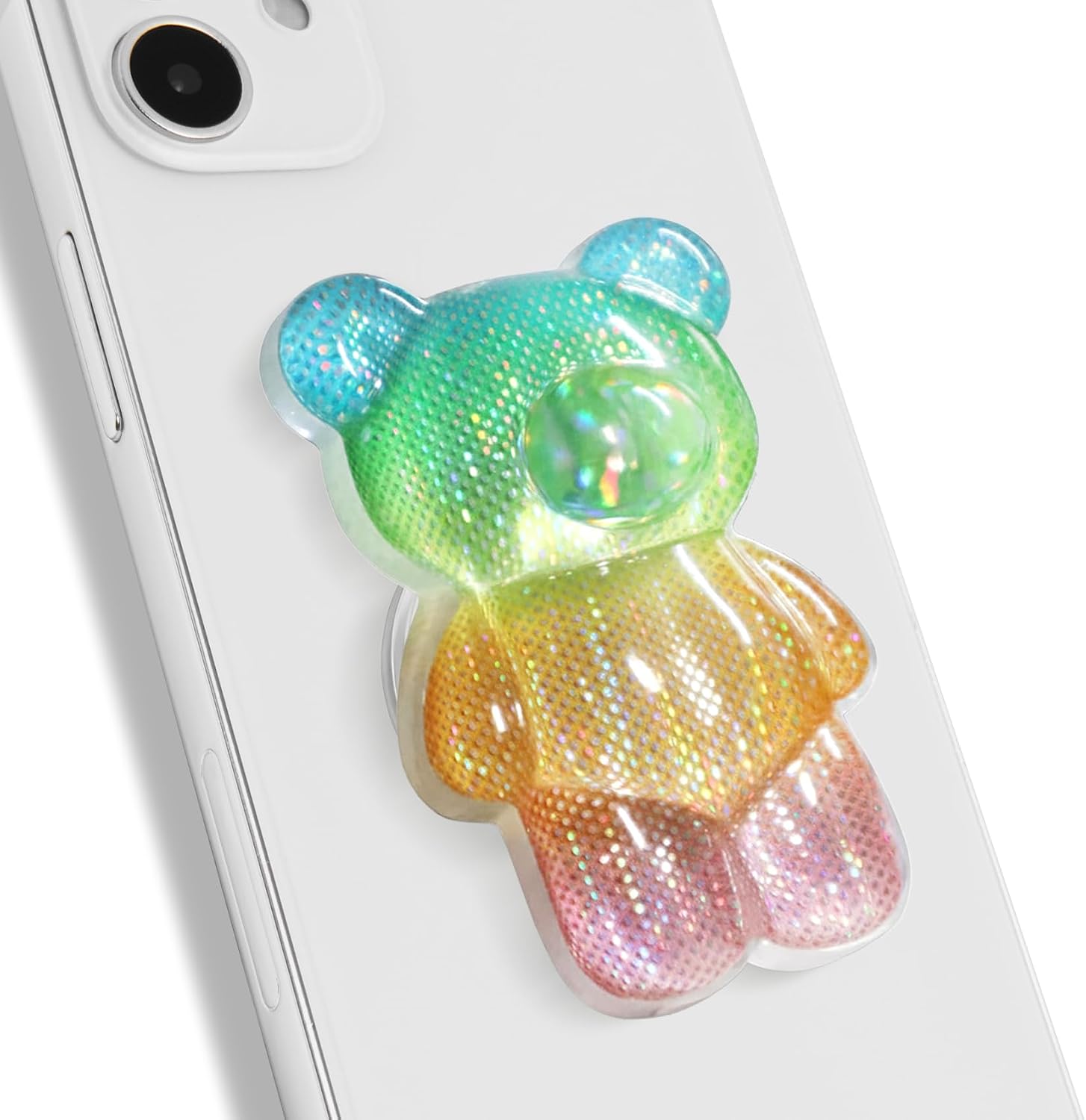 Magnetic Collapsible Phone Grip — 3D Gummy Bear Style