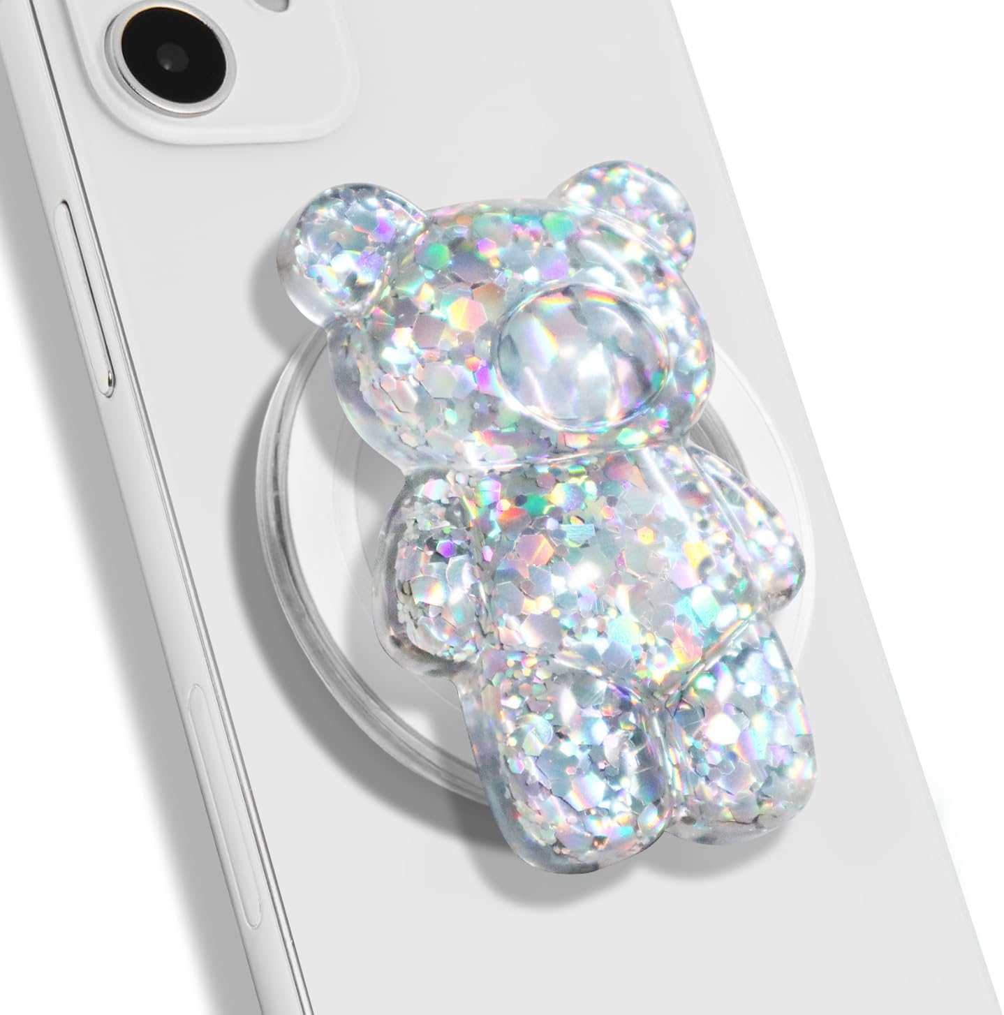 Magnetic Collapsible Phone Grip — 3D Gummy Bear Style