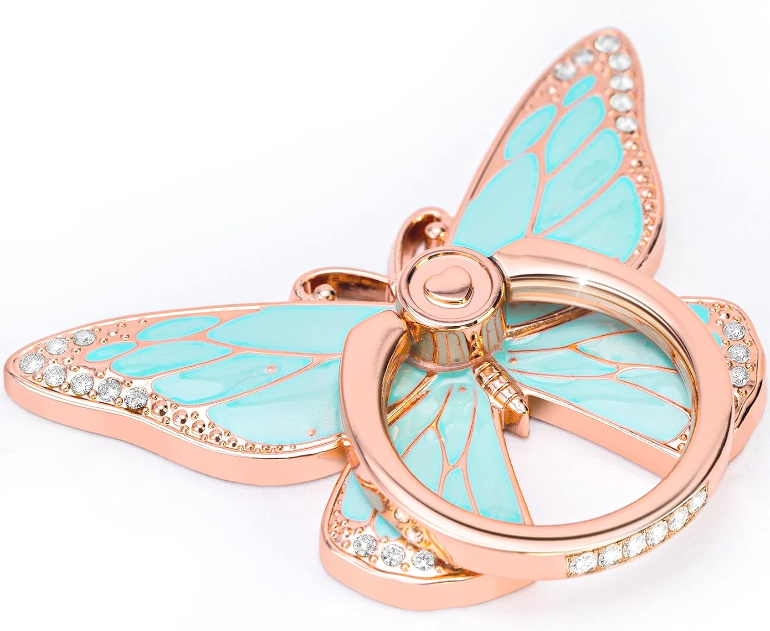 Butterfly Ring Grip and Stand — 360° Rotation, Metal