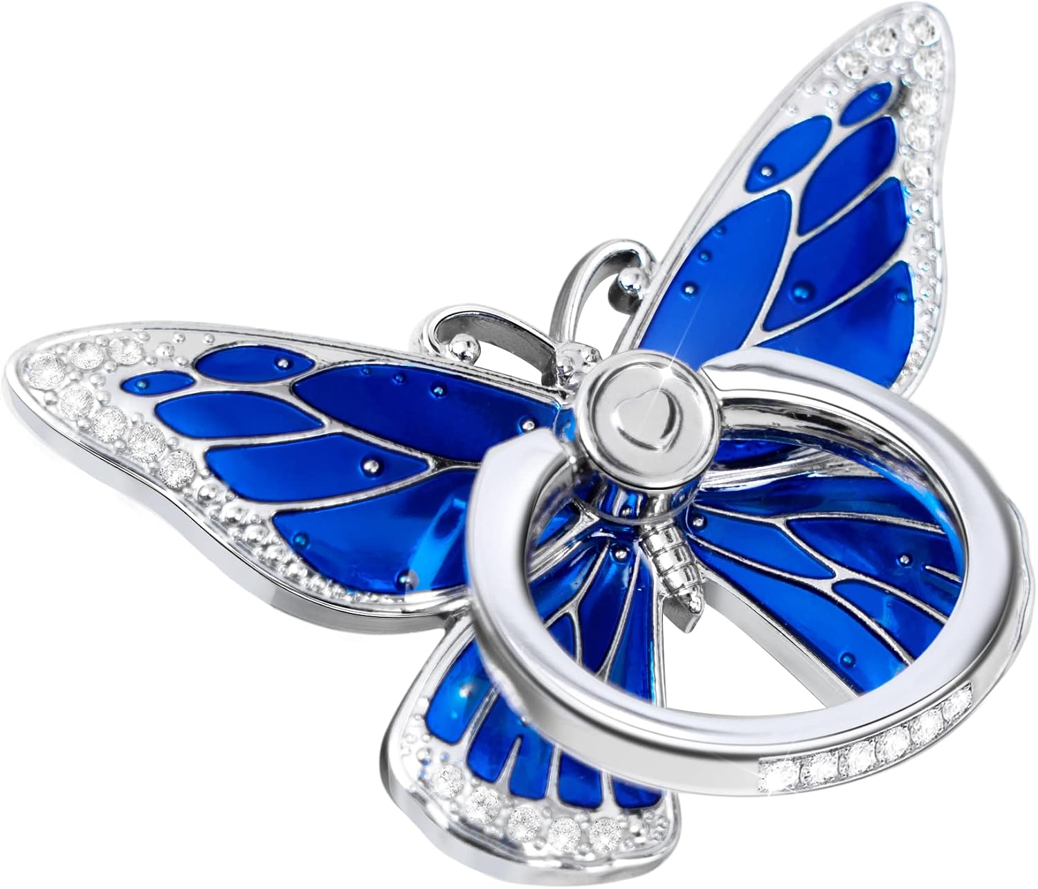 Butterfly Ring Grip and Stand — 360° Rotation, Metal