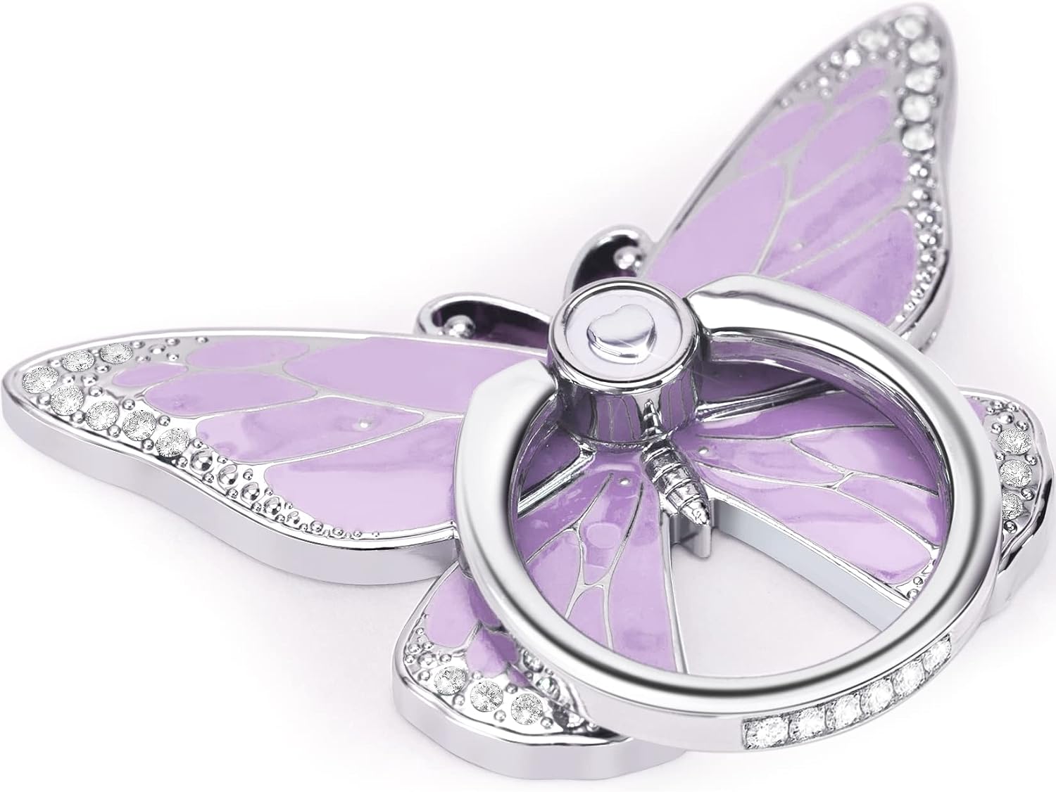 Butterfly Ring Grip and Stand — 360° Rotation, Metal