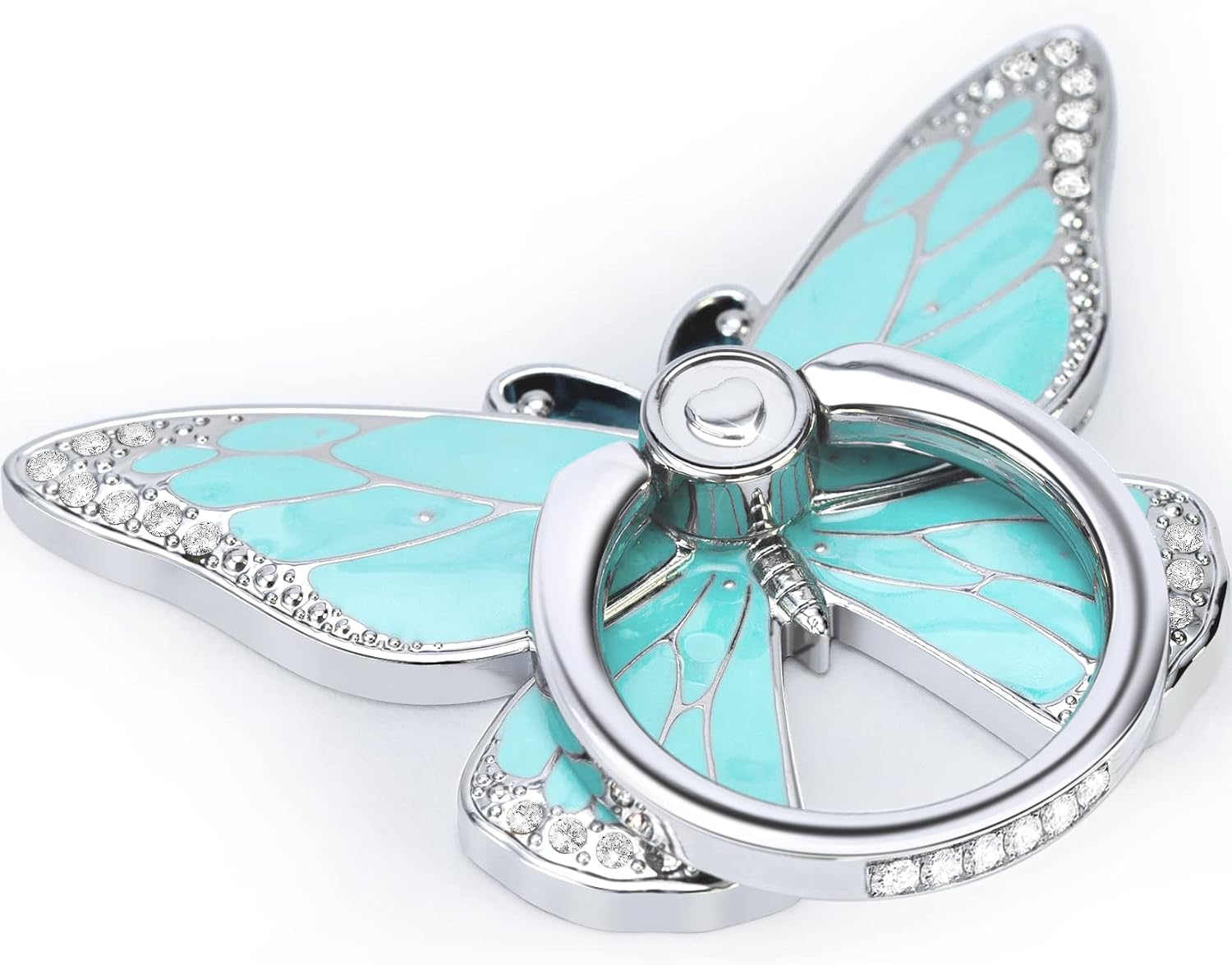 Butterfly Ring Grip and Stand — 360° Rotation, Metal