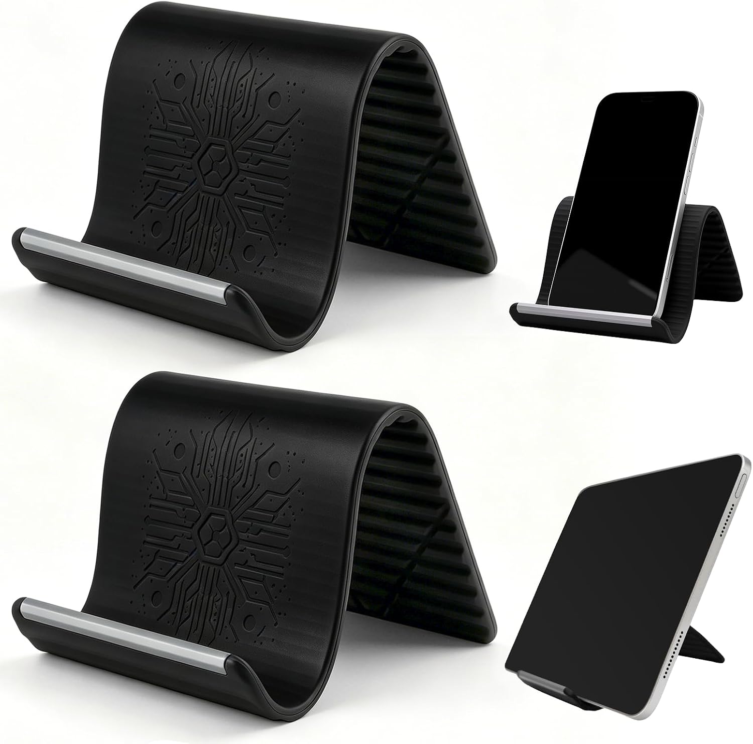 Bendable Silicone Phone Stand — 2 Pack, Foldable