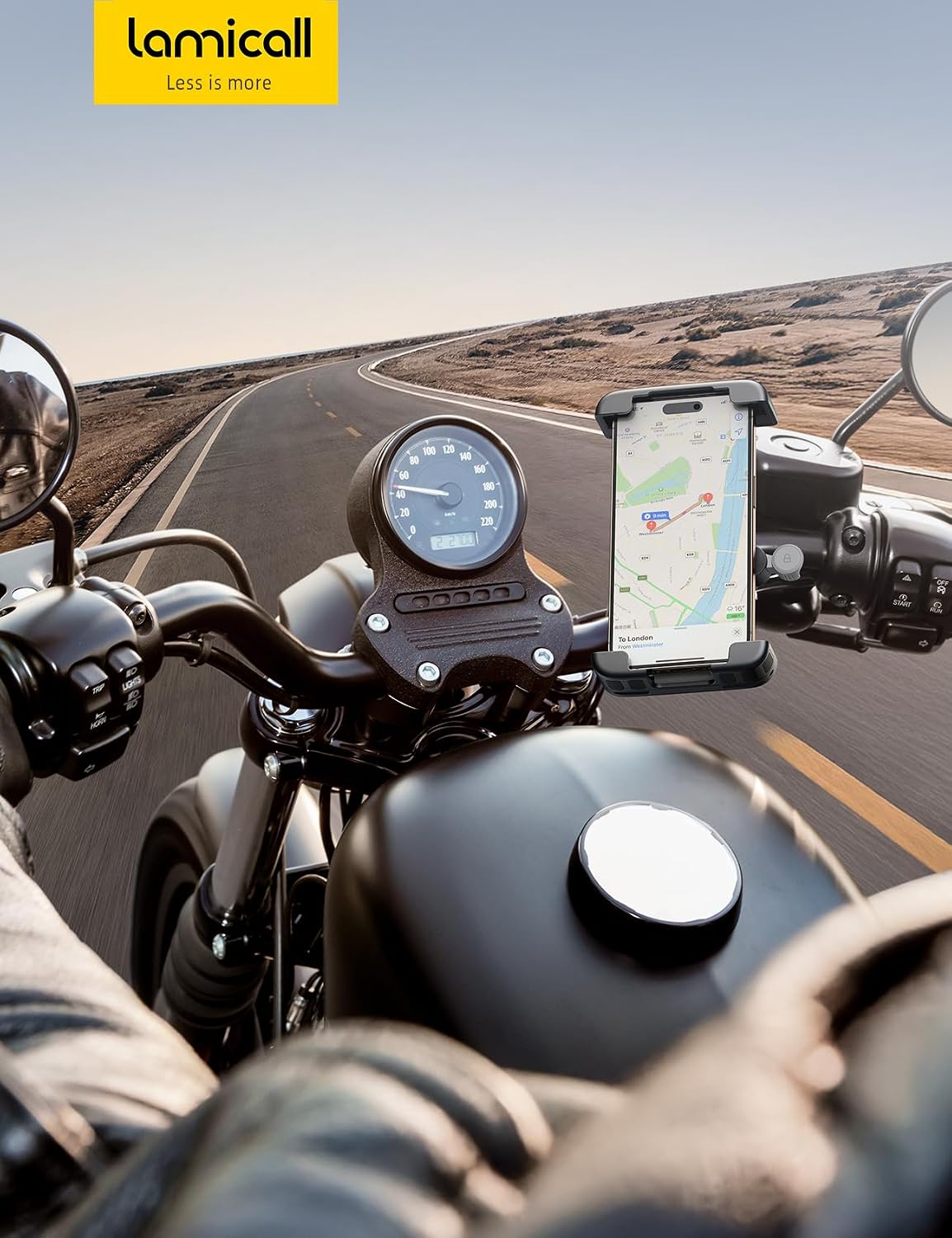 Bike and Motorcycle Phone Mount — Quick Lock Clip