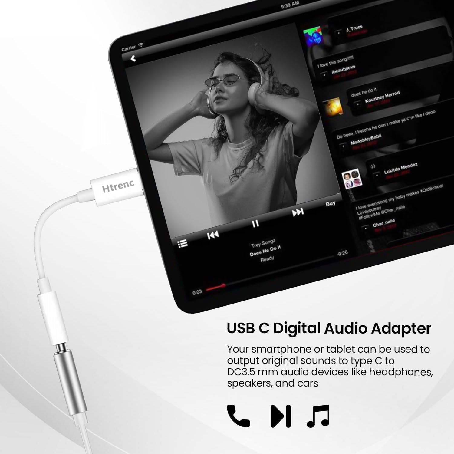 USB-C to 3.5 mm Headphone Jack Adapter