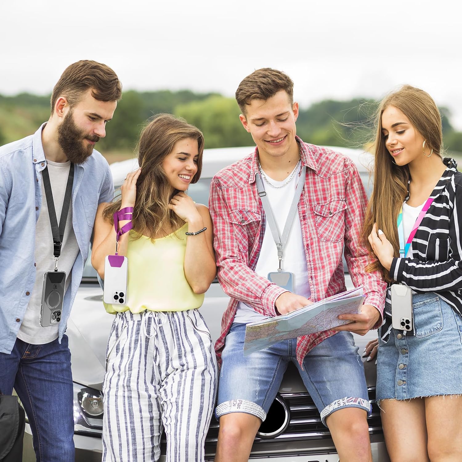 Universal Phone Neck Strap — Adjustable, for Case, Keys and ID